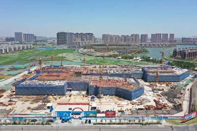 連云港市第一人民醫(yī)院開發(fā)區(qū)院區(qū)門診樓封頂